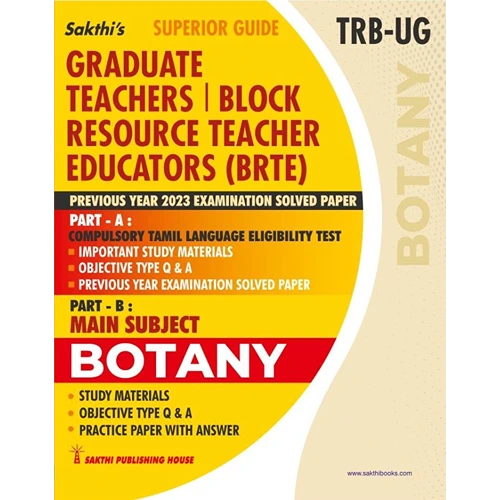 TRB UG Botany Graduate Teachers / Block Resource Teacher Educators Exam Book [English Medium] [2026].